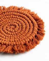 Rust coaster Crochet set of 2