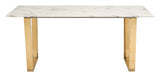 Atlas Dining Table White & Gold