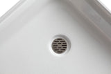 Randi Base Series 36 in. L x 36 in. W Corner Shower Shower Pan Base with Center Drain in Glossy White Marine Acrylic