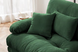CLOUDIES 94" Loveseat with 2 Ottomans