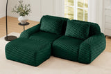 LAURENT 82" Loveseat with 1 Ottoman