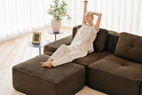 CORDELIA 117" 3-Seater Sofa with 1 Ottoman
