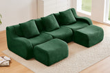 ROMA 115.3" 3-Seater Sofa with 2 Ottomans