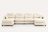 MOLLY 140" 4 Seater Sofa with 2 Ottomans