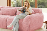 MELLOW 114" 3-Seater Sofa with 3 Ottomans
