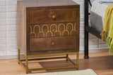 VARIN 17" Rustic Modern Nightstand