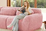 MELLOW 114" 3-Seater Sofa with 1 Ottoman