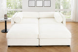 HARMONY 75" Loveseat with 2 Ottomans