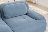 MIA 117'' 3-Seater Sofa with 2 Ottomans