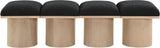 Pavilion - 4 Piece Modular Bench With Natural Base