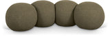 Apollo - Boucle Fabric Bench