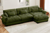 CLOUDIES 134" 3 Seater Sofa with 1 Ottoman