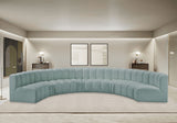 Arc - Faux Leather 8 Piece U-Shaped Modular Sofa