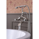 Suni 3-Handle Claw Foot Tub Faucet with Hand Shower