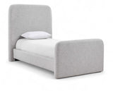 Fira - Linen Textured Fabric Upholstered Bed