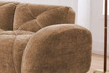MYLO 80" Loveseat with 2 Ottomans