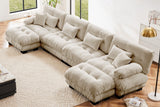 CLOUDIES 173" Sofa 4 Seater with 2 Ottoman