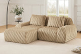 LAURENT 82" Loveseat with 1 Ottoman
