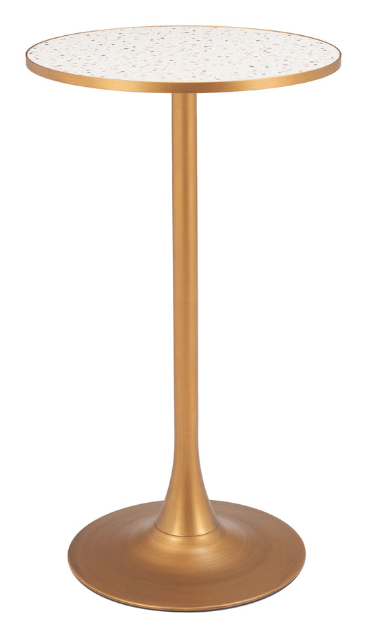 Bite Bar Table Beige & Gold