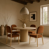 Varinelle - Velvet Dining Chair (Set of 2) - Natural Frame
