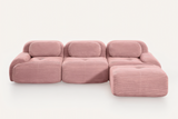 MIA 117'' 3-Seater Sofa with 1 Ottoman