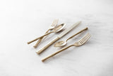 Royal Pacific Brushed Champagne 5pc Place Setting