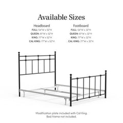 Dexter Metal Headboard and Footboard Combo