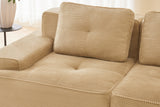 CORDELIA 153" 4-Seater Sofa with 2 Ottomans