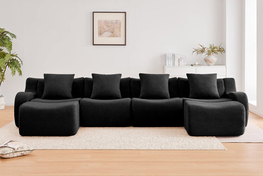 ROMA 148" 4-Seater Sofa with 2 Ottomans