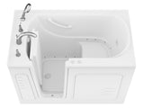 ANZZI Value Series 30" x 53" Therapeutic Walk-In Tub with Dual Hydrotherapy (Air & Water), Inline Heater, and Quick Fill Faucet, White