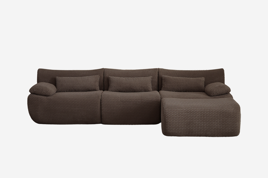 FLOVEX 110" 3-Seater Sofa with 1 Ottoman