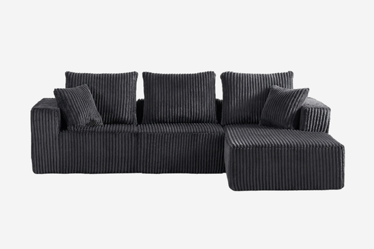 KALEN 103" Corduroy Right Chaise Sofa
