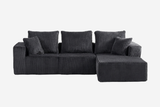 KALEN 103" Corduroy Right Chaise Sofa