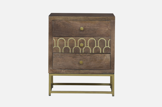VARIN 17" Rustic Modern Nightstand
