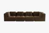 CORDELIA 151" 4-Seater High Armrest Sofa