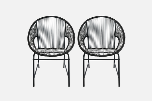 LARIN Outdoor Wicker Chair Set Of 2