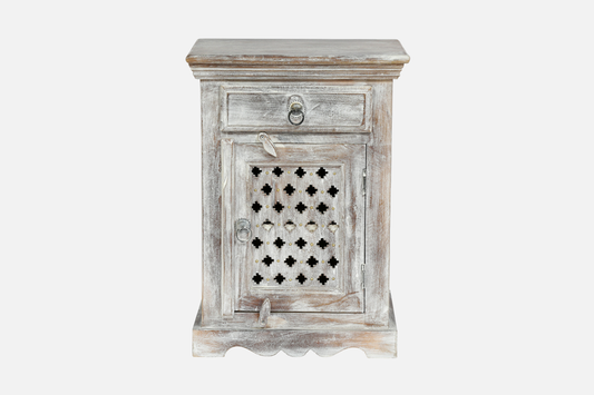JARVO Nightstand With 1 Drawer 1 Door