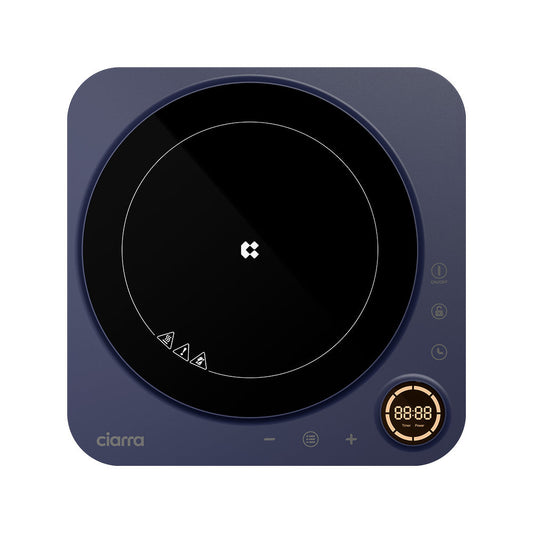 Ciarra Donut Portable Induction Cooktop, 1500W Electric Countertop Burner | Midnight Dream