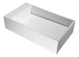Pascal Solid Surface Vessel Sink in Matte White