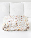 Meadow print linen duvet cover