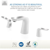 Pendant Series 8 in. Widespread 2-Handle Low-Arc Bathroom Faucet in Polished Chrome