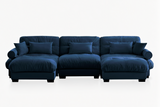 CLOUDIES 134" Sofa 3 Seater with 2 Ottoman