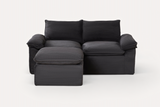 DERVAL 80" Loveseat with 1 Ottoman