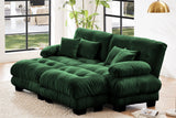 CLOUDIES 94" Loveseat with 2 Ottomans