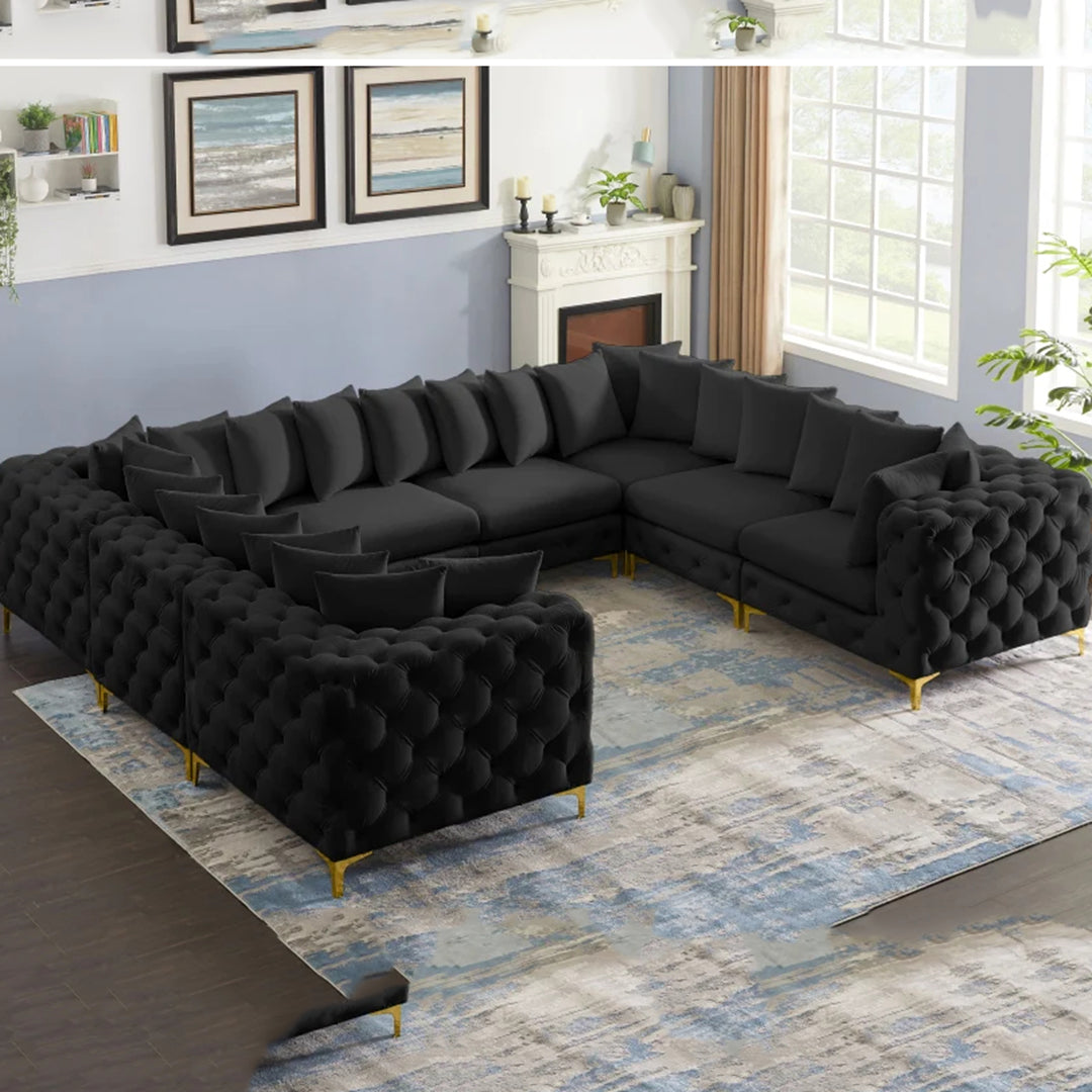 Tremblay Velvet Modular Sectional