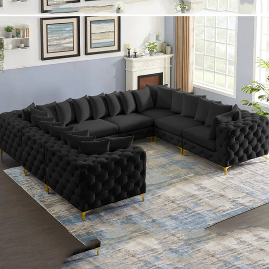 Tremblay Velvet Modular Sectional