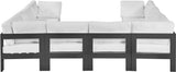 Nizuc - Outdoor Patio 8 Piece Modular Sectional With Gray Frame