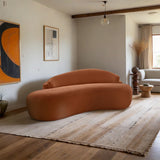 Caspian - Chenille Fabric Upholstered Loveseat