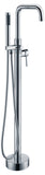 ANZZI Moray Floor Mount Tub Filler, 2-Handle Control, Solid Brass, 1.8 GPM Flow, cUPC Certified, Various Finishes