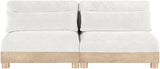 Turin - Chenille Fabric Upholstered Modular Sectional - White